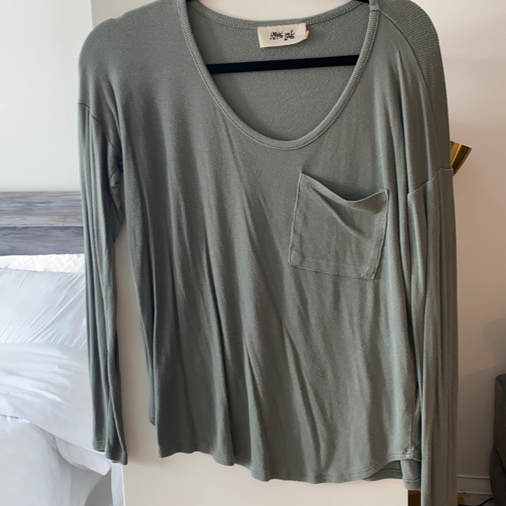 Green long sleeve T